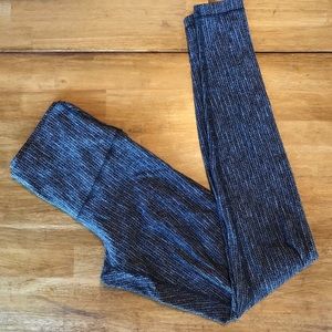 lululemon black/grey thermal herringbone leggings